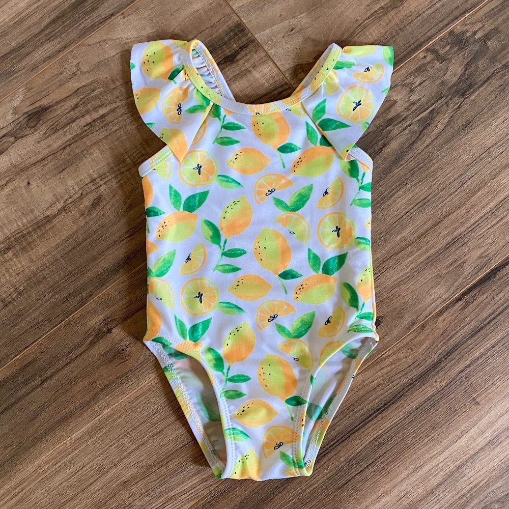 Cat & Jack Baby Girl One Piece Swimsuit 12 Months